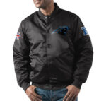 Carolina Panthers 2019 London Games Satin Jacket Front