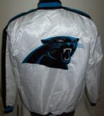 Carolina Panthers White NFL Satin Jacket