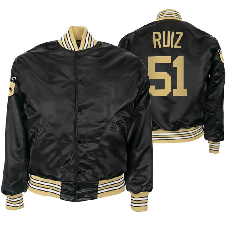 Cesar Ruiz New Orleans Saints NFL Satin Jacket (1) Cesar Ruiz New Orleans Saints NFL Satin Jacket
