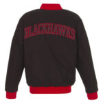Chicago Blackhawks Black NHL Wool Jacket