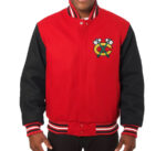 Chicago Blackhawks Red Black Two Tone All Wool Jacket