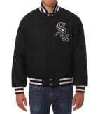 Chicago White Sox MLB Black Wool Jacket