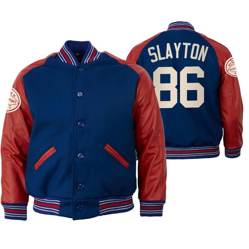 Darius Slayton NFL New York Giants Varsity Jacket (1) Darius Slayton NFL New York Giants Varsity Jacket