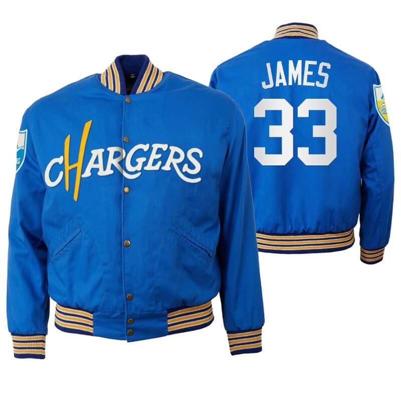 Derwin James NFL Los Angeles Chargers Satin Jacket (1) Derwin James NFL Los Angeles Chargers Satin Jacket
