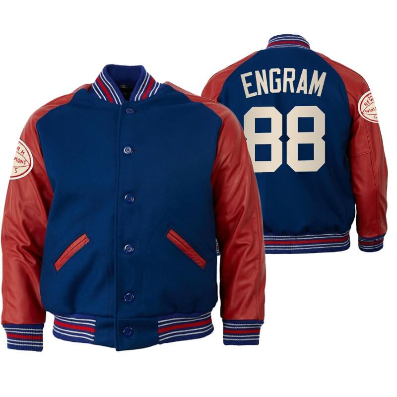 Evan Engram NFL New York Giants Varsity Jacket (1) Evan Engram NFL New York Giants Varsity Jacket