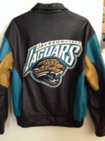 Jacksonville Jaguars Multicolor NFL Leather Jacket