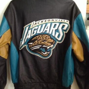 Jacksonville Jaguars Multicolor NFL Leather Jacket