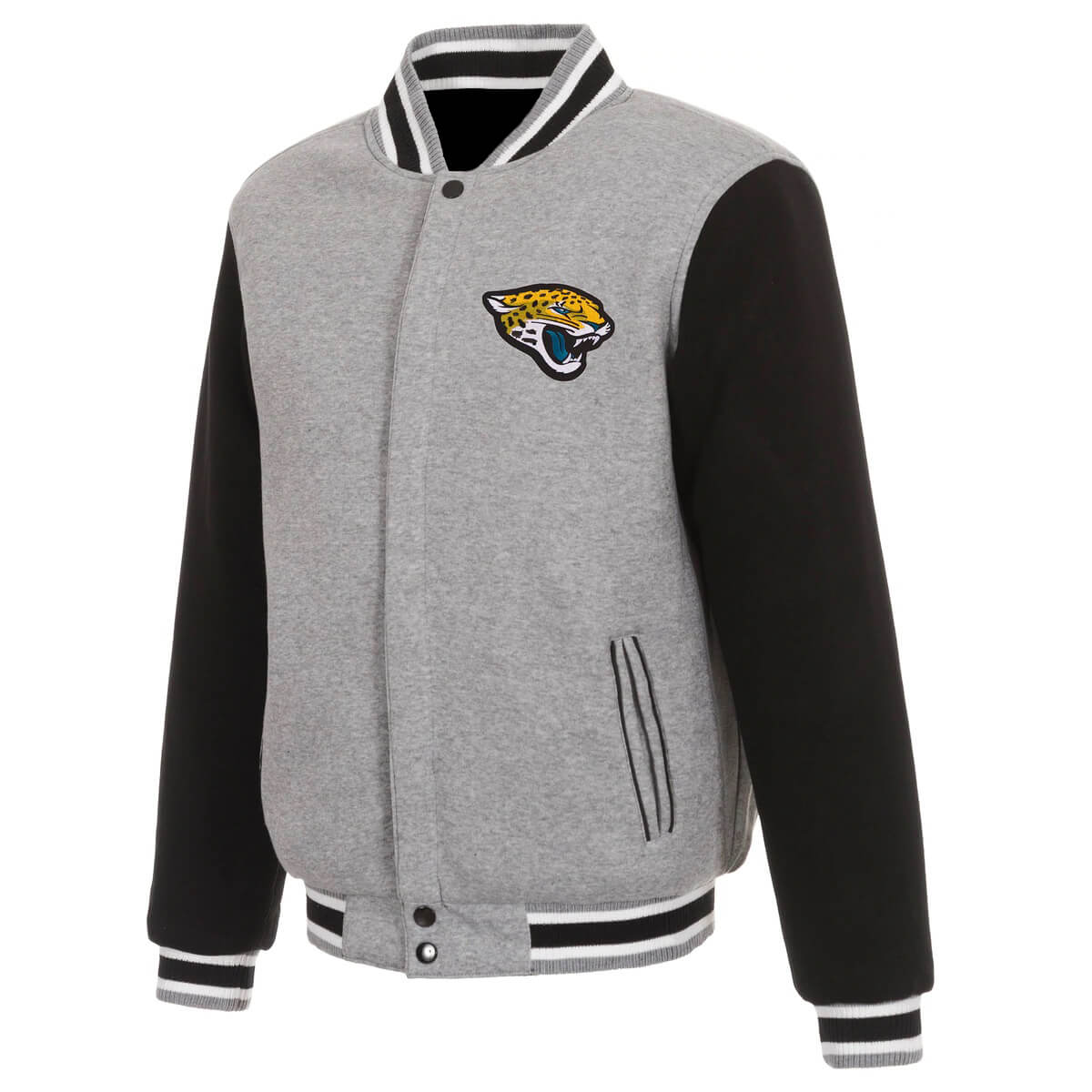 Jacksonville Jaguars Two Tone NFL Cotton Jacket (1) Jacksonville Jaguars Two Tone NFL Cotton Jacket