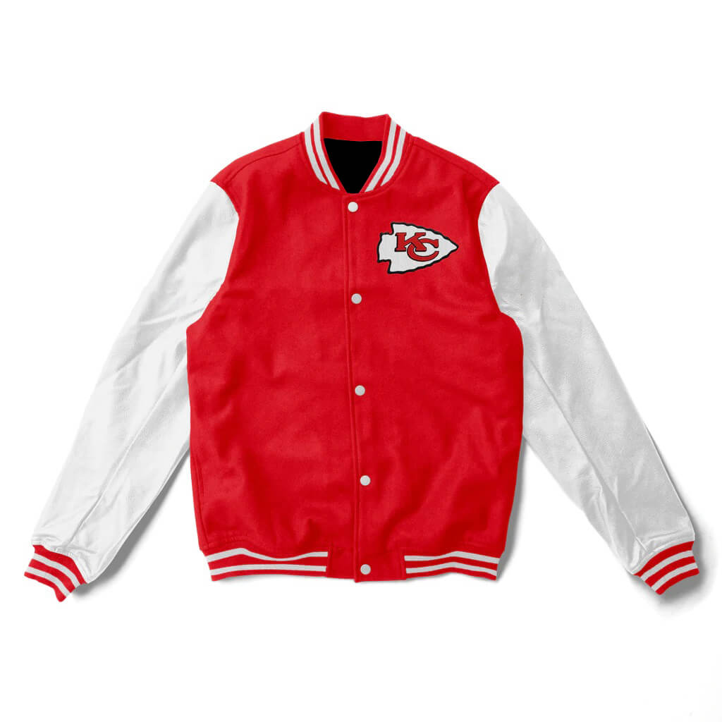 Kansas City Chiefs Letterman NFL Varsity Jacket (1) Kansas City Chiefs Letterman NFL Varsity Jacket
