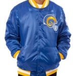 Los Angeles Rams NFL Blue Satin Jacket