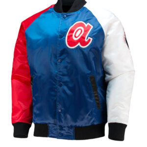 MLB Atlanta Braves Tricolor Satin Jacket