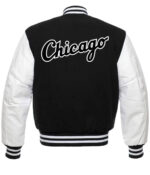 MLB Black And White Chicago White Sox Varsity Jacket