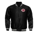 MLB Black Cincinnati Reds Locker Room Satin Jacket