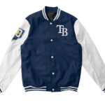 MLB Blue Tampa Bay Rays Letterman Varsity Jacket