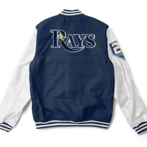 MLB Blue Tampa Bay Rays Letterman Varsity Jacket