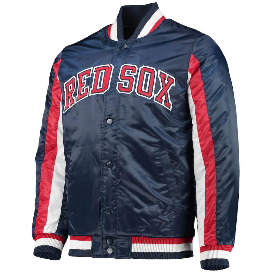 MLB Boston Red Sox The Ace Satin Jacket (1) MLB Boston Red Sox The Ace Satin Jacket