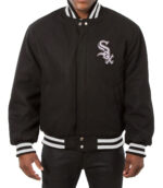 MLB Chicago White Sox Black Wool Jacket
