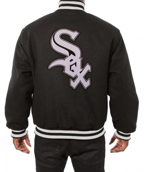 MLB Chicago White Sox Black Wool Jacket