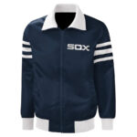 MLB Navy Chicago White Sox The Captain Satin Jacket
