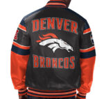 Multicolor NFL Denver Broncos Leather Jacket