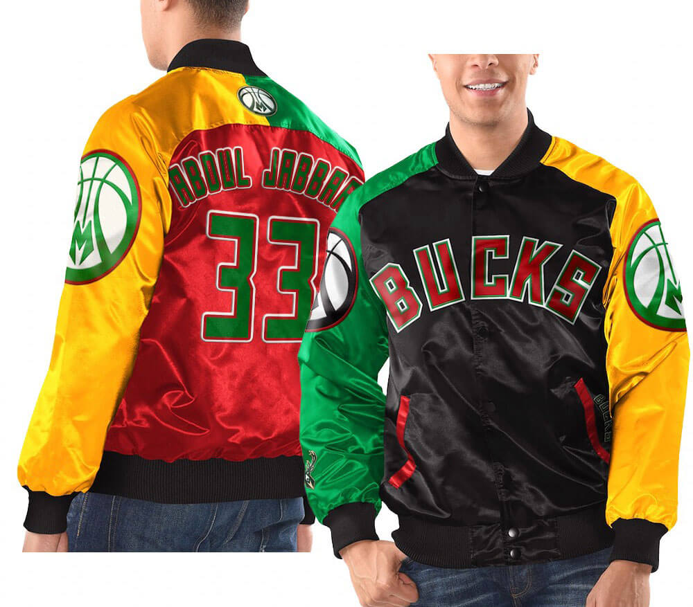 Jackets Mitchell & Ness Milwaukee Bucks Team Origins Jacket Black