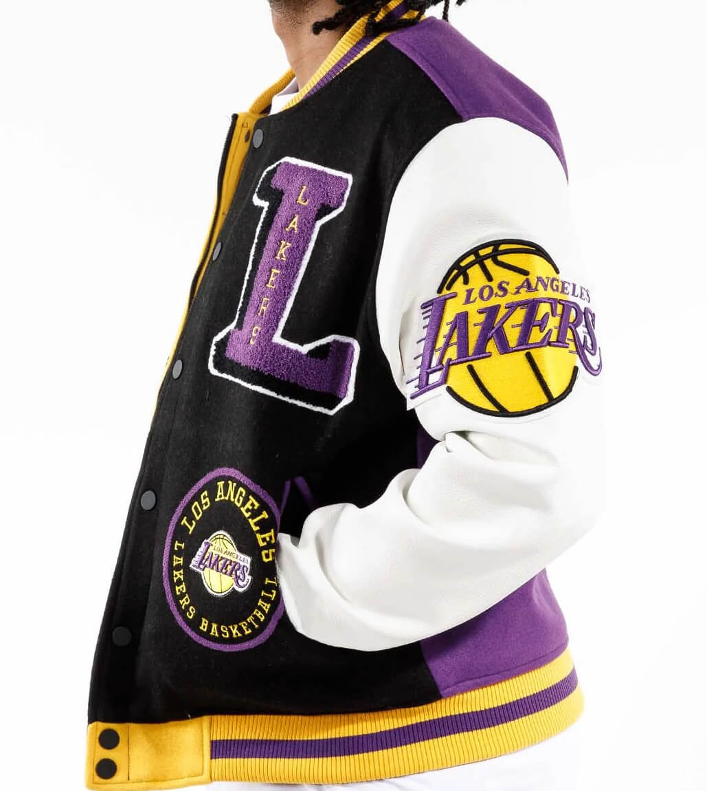 Maker of Jacket NBA Teams Jackets Los Angeles Lakers Logo Varsity