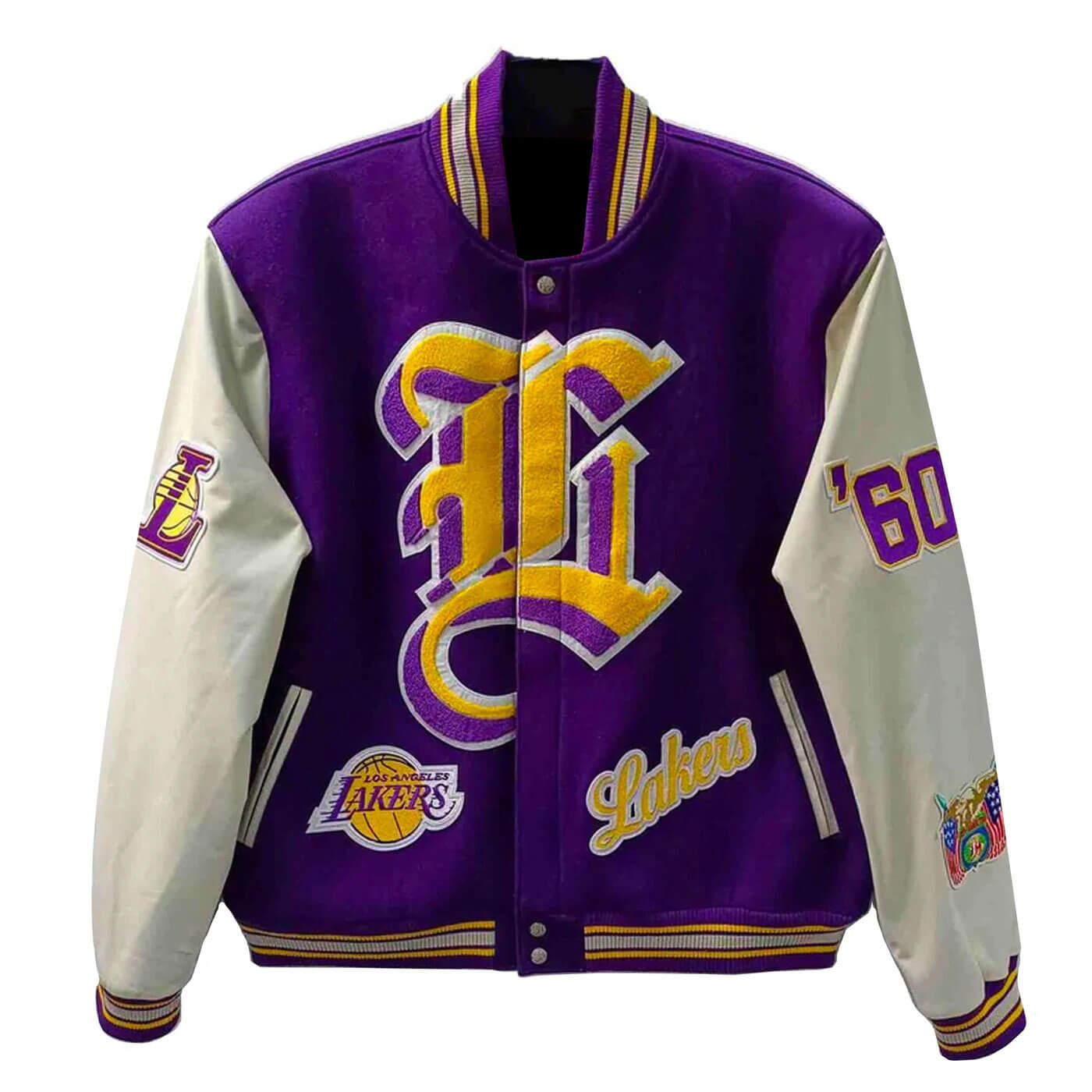 NBA Los Angeles Lakers Varsity Jacket (Purple) 3XL