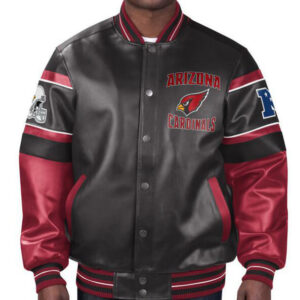 NFL Arizona Cardinals Multicolor Leather Jacket