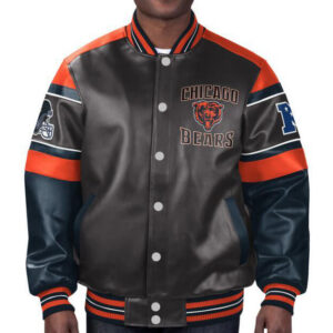 NFL Chicago Bears Multi Leather Jacket