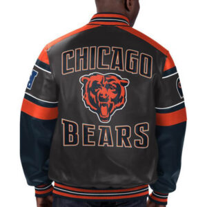 NFL Chicago Bears Multi Leather Jacket