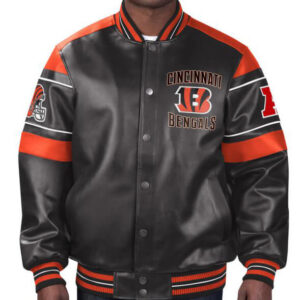 NFL Cincinnati Bengals Multicolor Leather Jacket