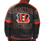 NFL Cincinnati Bengals Multicolor Leather Jacket