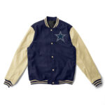 NFL Dallas Cowboys Navy And Cream Varsity Jacket