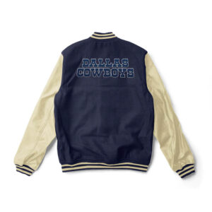 NFL Dallas Cowboys Navy And Cream Varsity Jacket
