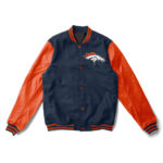 NFL Denver Broncos Navy And Orange Varsity Jacket