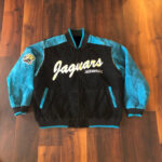 NFL Jacksonville Jaguars Black Blue Wool Jacket