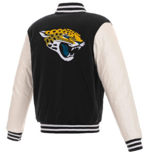Jacksonville Jaguars NFL Black White Varsity Jacket
