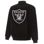 NFL Las Vegas Raiders Black Wool Jacket