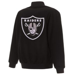 NFL Las Vegas Raiders Black Wool Jacket