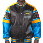 NFL Los Angeles Chargers Multicolor Leather Jacket