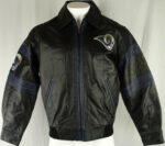 NFL Los Angeles Rams Black And Blue Leather Jacket