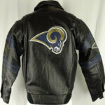 NFL Los Angeles Rams Black And Blue Leather Jacket