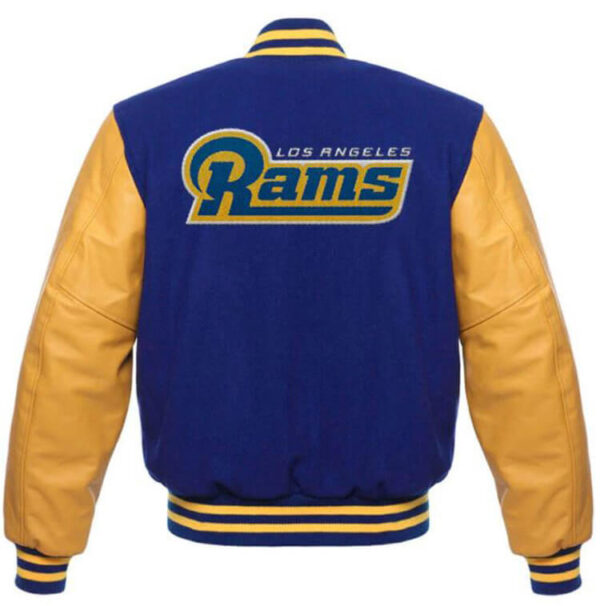 NFL Los Angeles Rams Blue And Yellow Varsity Jacket