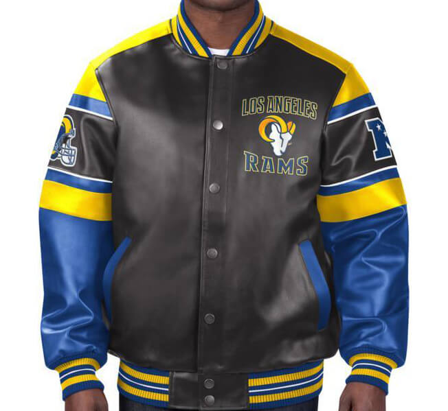 NFL Los Angeles Rams Multicolor Leather Jacket (1) NFL Los Angeles Rams Multicolor Leather Jacket