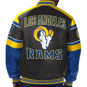 NFL Los Angeles Rams Multicolor Leather Jacket