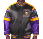 NFL Minnesota Vikings Multicolor Leather Jacket