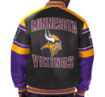 NFL Minnesota Vikings Multicolor Leather Jacket