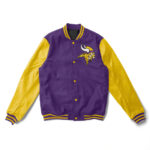 NFL Minnesota Vikings Purple And Yellow Varsity Jacket