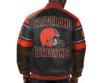 NFL Multi Cleveland Browns Leather Jacket