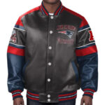 NFL Multi New England Patriots Leather Jacket